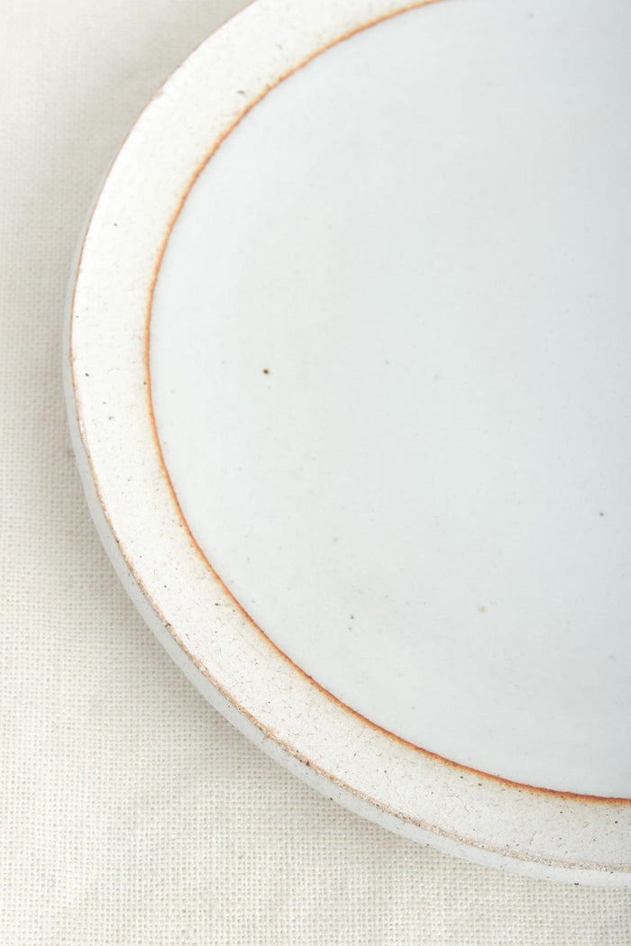 MQuan Art Ceramics Large Full Moon Dish White / 7.25" D