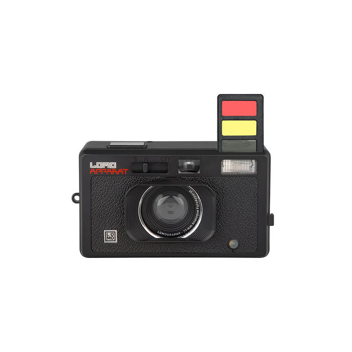 Vintage camera with a white background