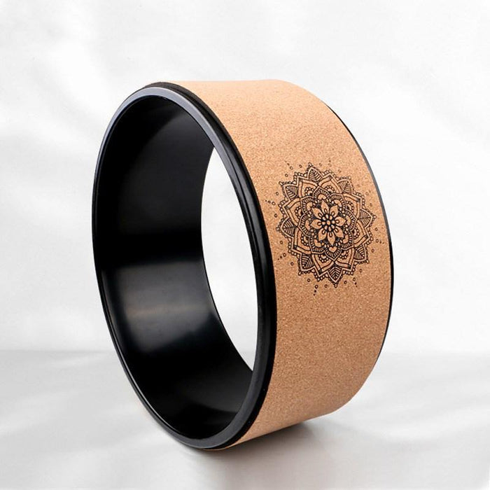 Mandala Cork Rubber Yoga Wheel