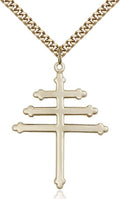 Maronite Cross medal 00642, Gold Filled