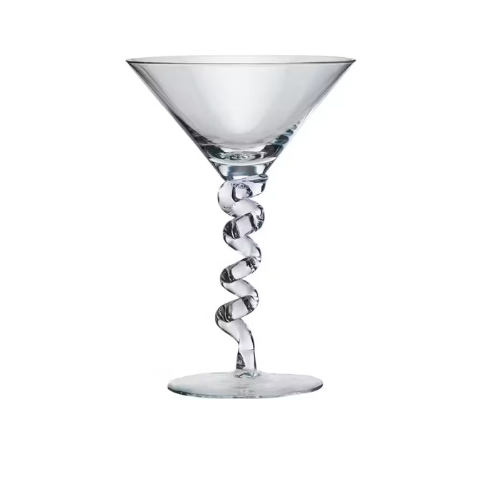Martini Glass - Twisted Stem -  6 oz - Findlay Rowe Designs