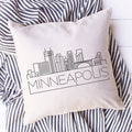 Minneapolis Skyline Pillow Cover