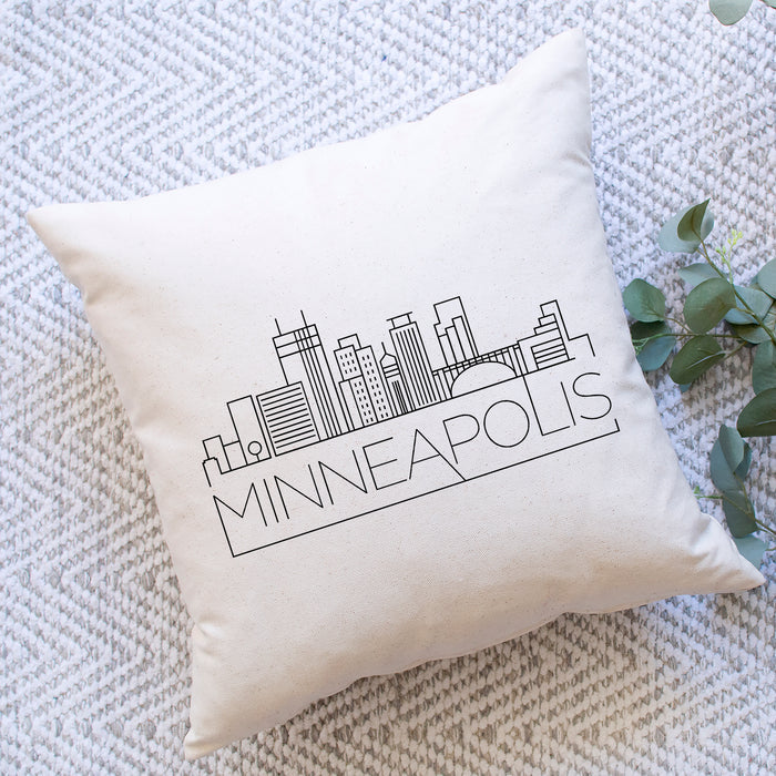 Minneapolis Skyline Pillow Cover