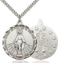Miraculous medal 0203M1, Sterling Silver
