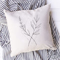 Modern Line Art Floral Diamond Bouquet Pillow Cover - 16X16 Pillow Cover