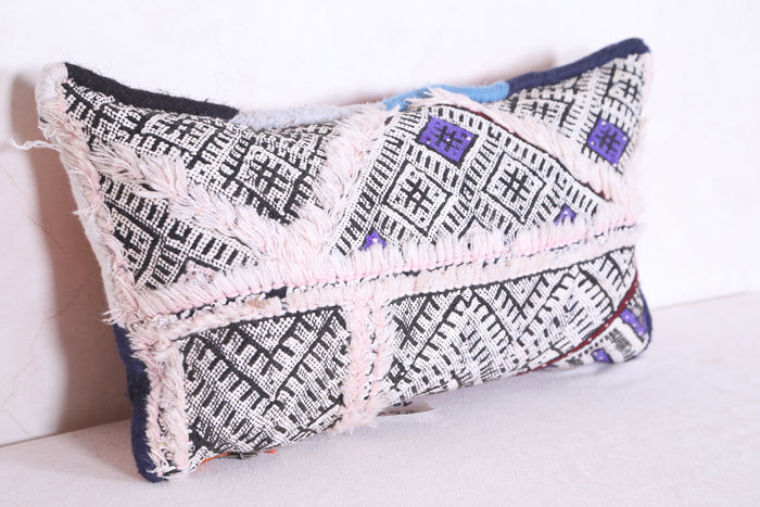 Moroccan handmade kilim pillow 10.2 INCHES X 21.6 INCHES - kilim pillow