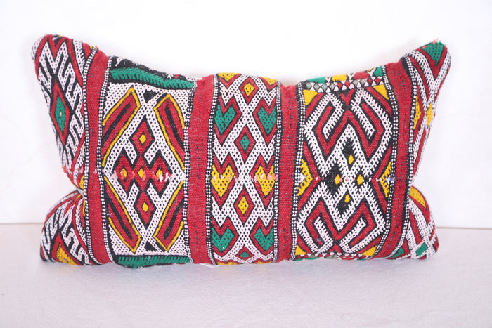 Moroccan handmade kilim pillow 11.8 INCHES X 19.2 INCHES