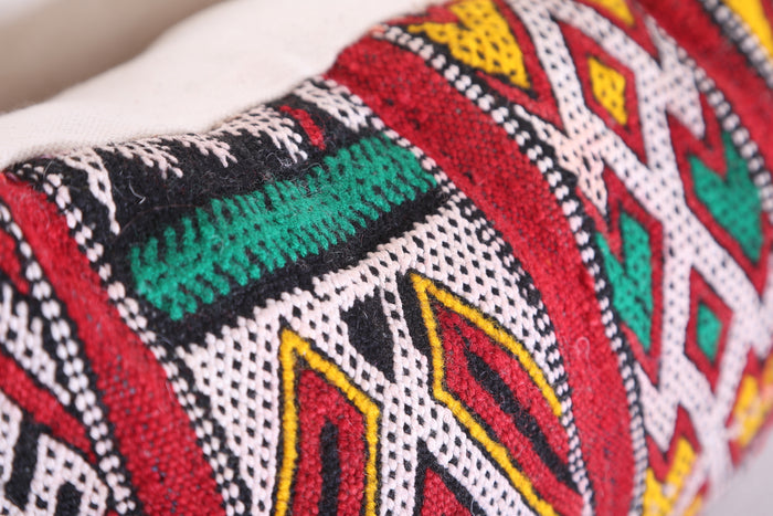 Moroccan handmade kilim pillow 11.8 INCHES X 19.2 INCHES