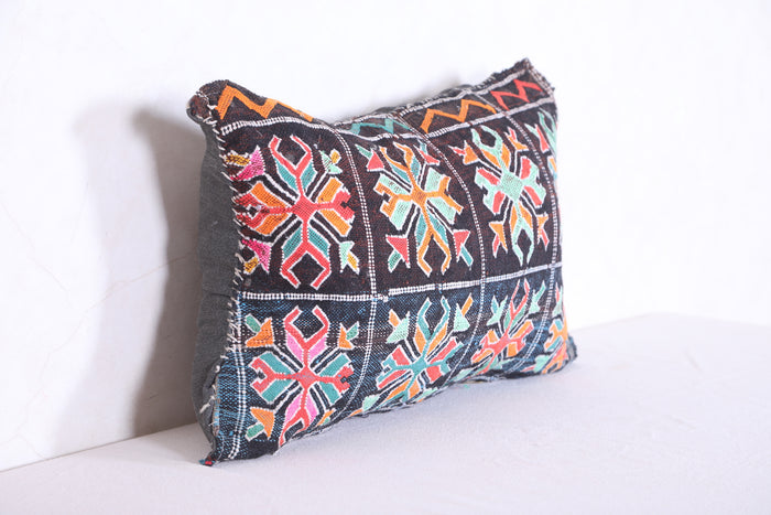 Moroccan handmade kilim pillow 12.5 INCHES X 18.1 INCHES