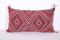 Moroccan handmade kilim pillow 12.5 INCHES X 22.4 INCHES - kilim pillow