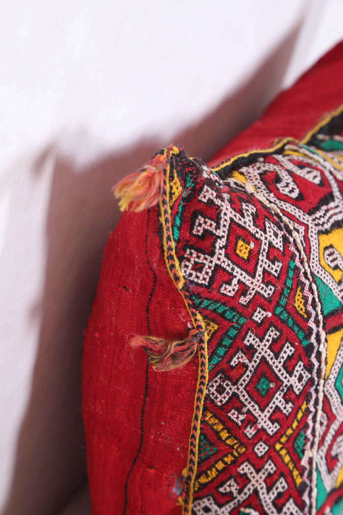 Moroccan handmade kilim pillow 13.3 INCHES X 18.8 INCHES - kilim pillow