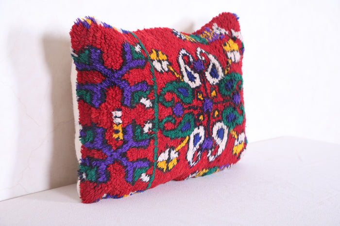 Moroccan handmade kilim pillow 13.7 INCHES X 18.8 INCHES
