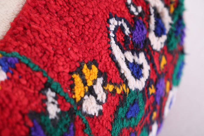 Moroccan handmade kilim pillow 13.7 INCHES X 18.8 INCHES