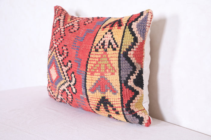 Moroccan handmade kilim pillow 14.9 INCHES X 21.6 INCHES - kilim pillow