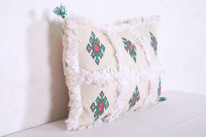 Moroccan handmade kilim pillow 14.9 INCHES X 21.6 INCHES
