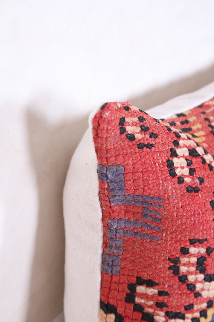 Moroccan handmade kilim pillow 14.9 INCHES X 21.6 INCHES - kilim pillow