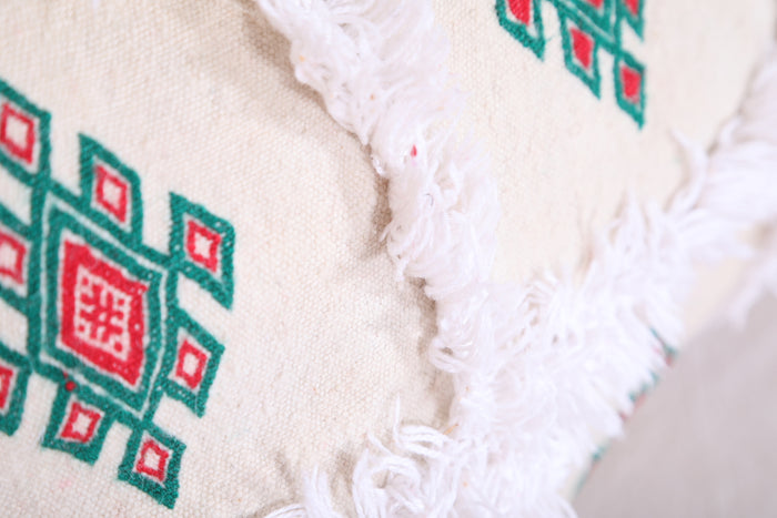 Moroccan handmade kilim pillow 14.9 INCHES X 21.6 INCHES