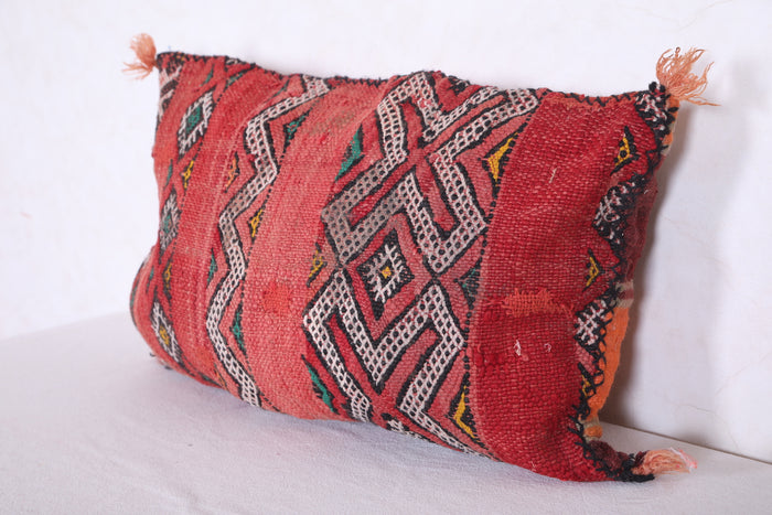 Moroccan handmade kilim pillow 14.9 INCHES X 23.2 INCHES