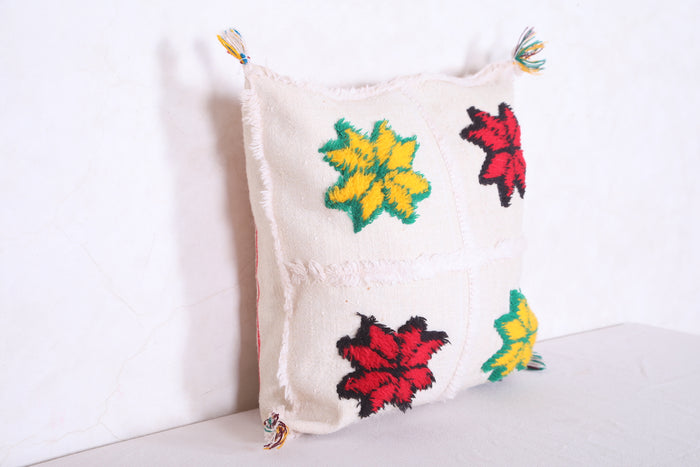 Moroccan handmade kilim pillow 16.5 INCHES X 16.5 INCHES