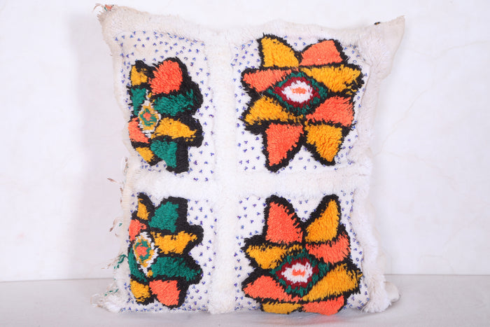 Moroccan handmade kilim pillow 17.3 INCHES X 18.8 INCHES