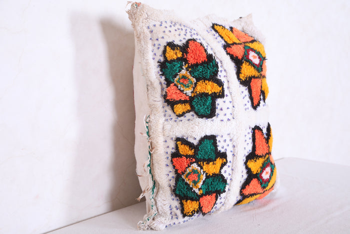 Moroccan handmade kilim pillow 17.3 INCHES X 18.8 INCHES