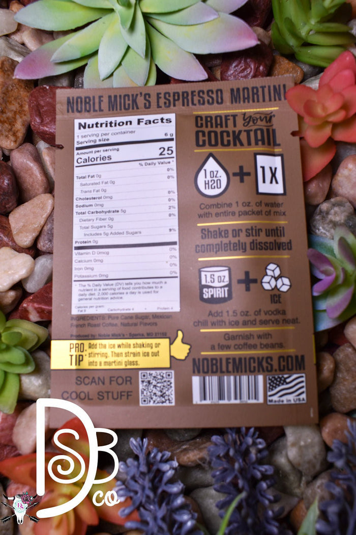 Single Serve Cocktail Mixes - Deadwood South Boutique & Company LLC