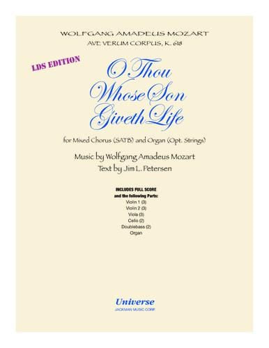 O Thou Whose Son Giveth Life (Ave Verum Corpus) - Strings Score & Parts | Sheet Music | Jackman Music