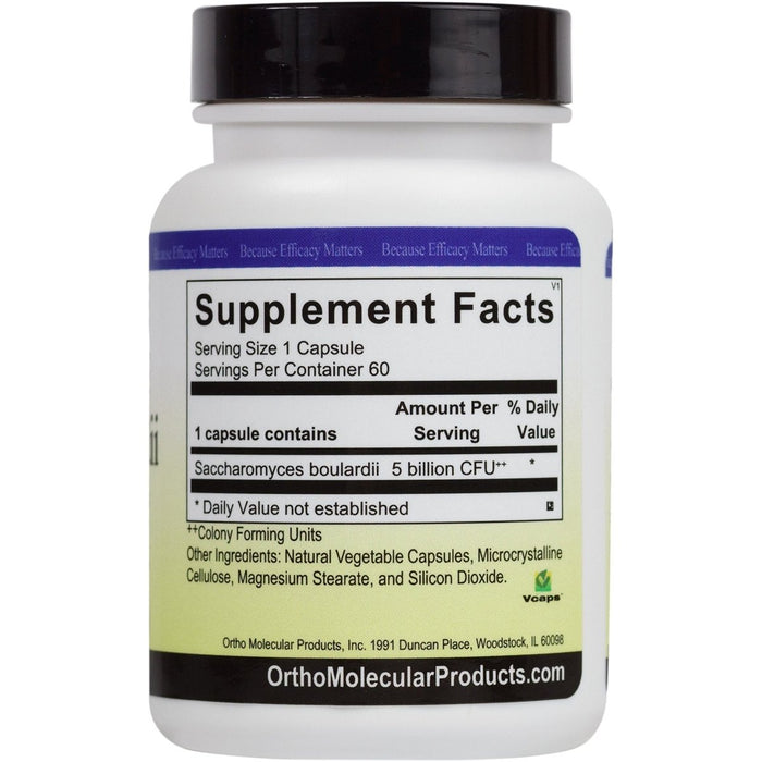 Ortho Molecular Saccharomyces Boulardii 60 caps - The Oasis of Health