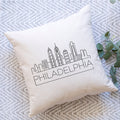 Philadelphia Skyline Pillow Cover