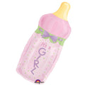 pink baby bottle its a girl balloon