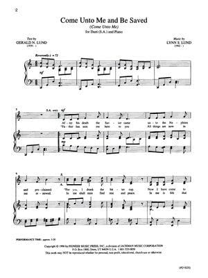Praiseworthy Singer Vol 13 Come Unto Me | Sheet Music | Jackman Music