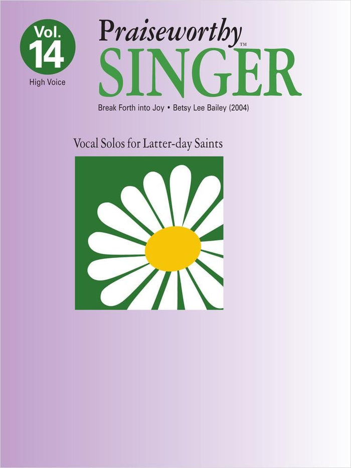 Praiseworthy Singer –  Vol. 14 (Break Forth Into Joy) | Sheet Music | Jackman Music
