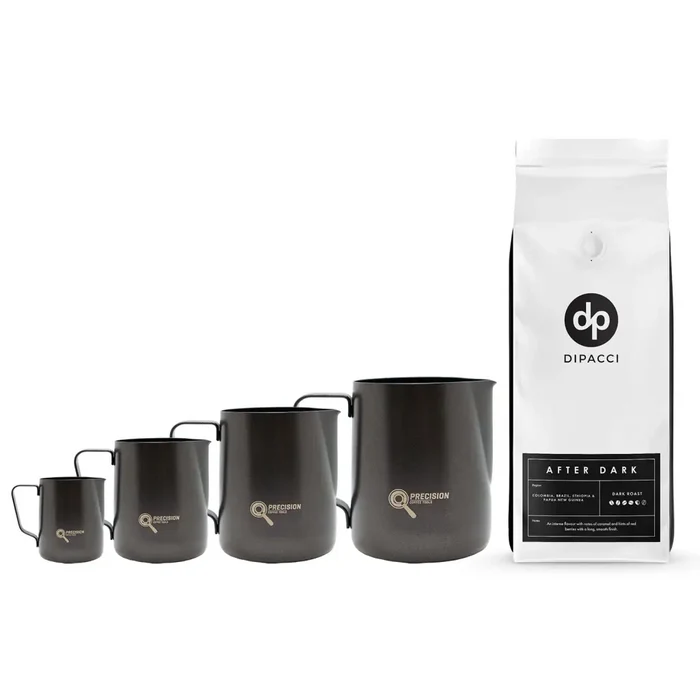 Precision Milk Pitcher 4 Pack Bundle w/ FREE 1kg Coffee -