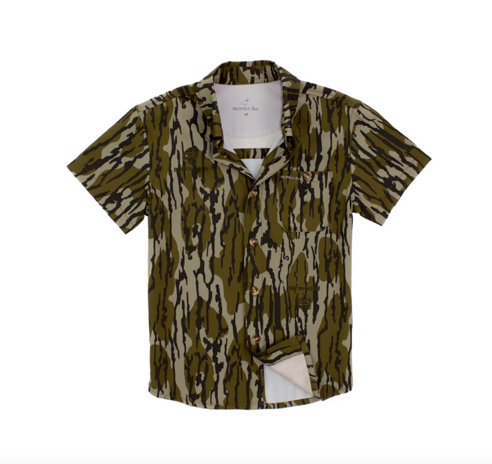 Properly Tied-Boys Sportsman Field Shirt Mossy Oak Original Bottomland