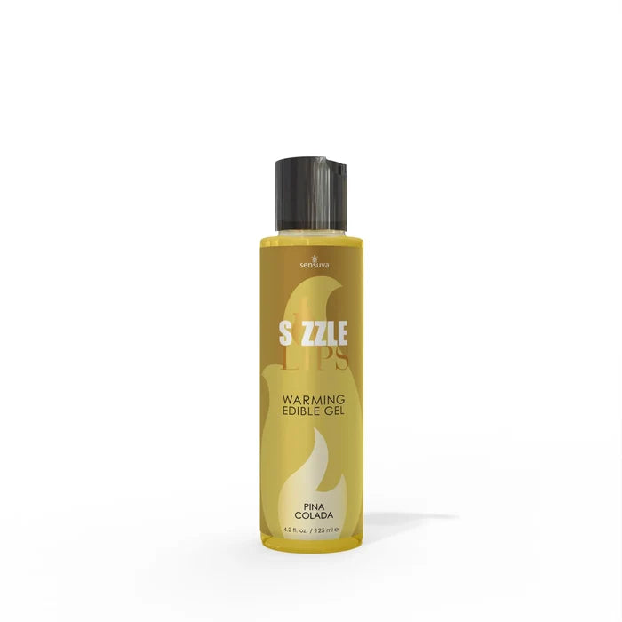 Sensuva Sizzle Lips Warming Edible Massage Gel Piña Colada