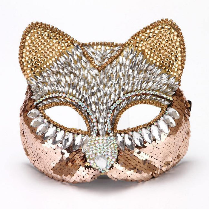 Sequin and Crystal Festival Mask