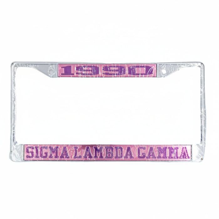 Sigma Lambda Gamma 1990 License Frame