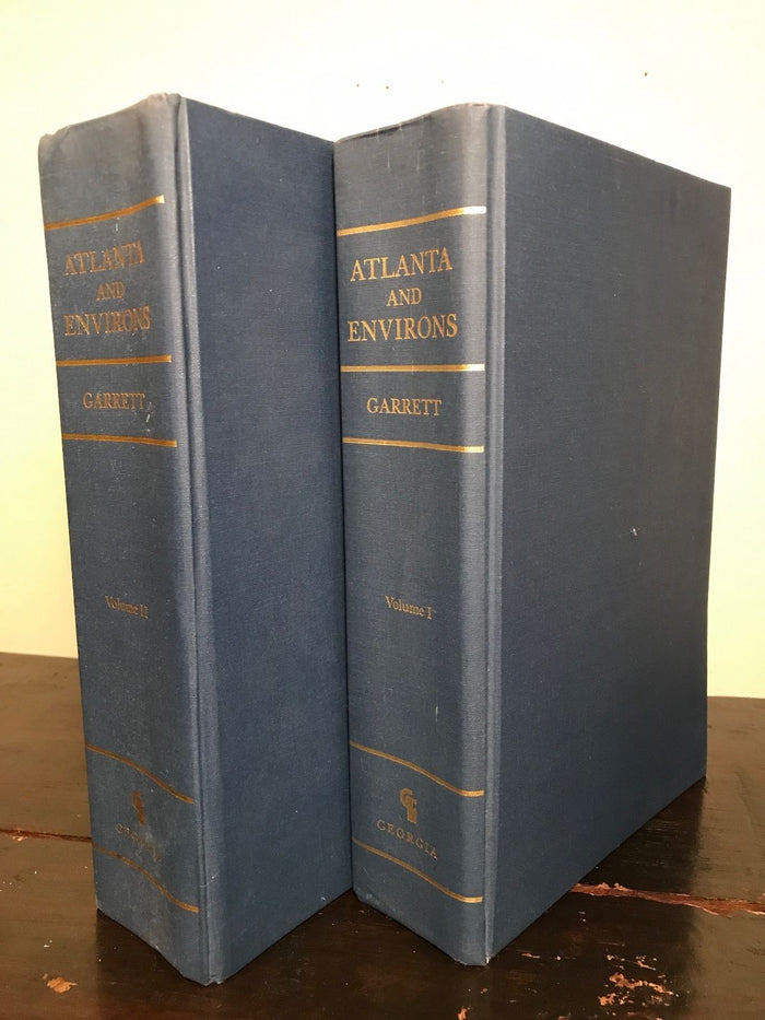 SIGNED ~ ATLANTA AND ENVIRONS by Franklin M. Garrett ~ 2nd Ed 1969 HC/DJ, 2 Vols