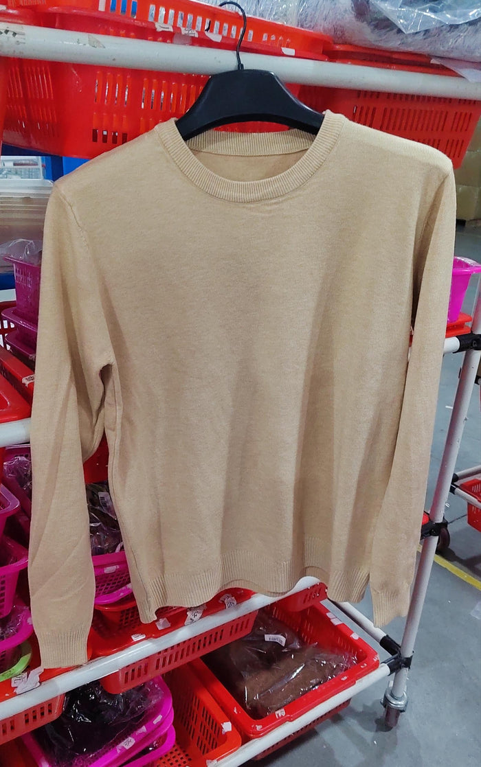 Soft Relaxed Men's Crewneck Sweater - Oversized Knit