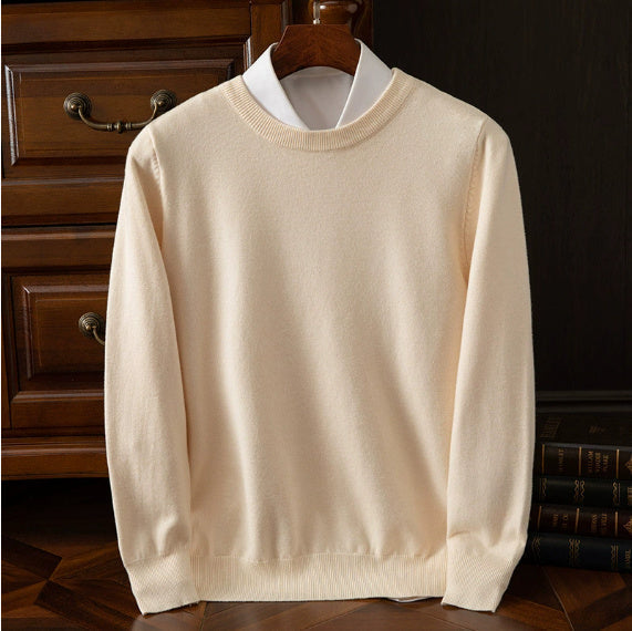 Soft Relaxed Men's Crewneck Sweater - Oversized Knit