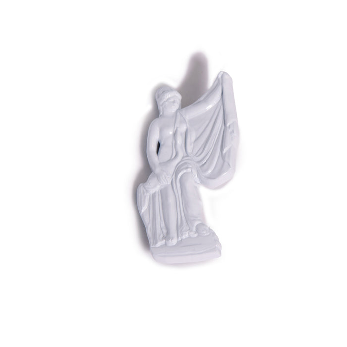 White statue figurine pin