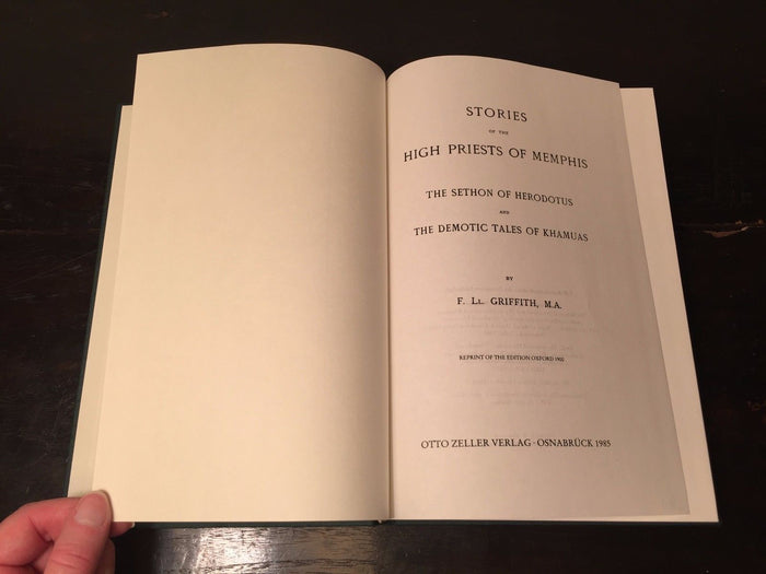 STORIES OF THE HIGH PRIESTS OF MEMPHIS by R.L. Griffith HC 1985 Near Mint, RARE