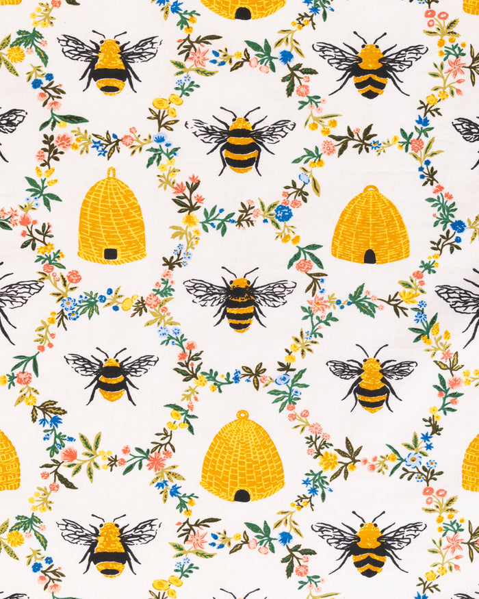 Sweet Bee - The Traveler Tote - Cream - Printfresh
