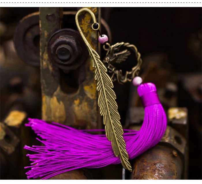 Tassel Antique Metal Bookmarks