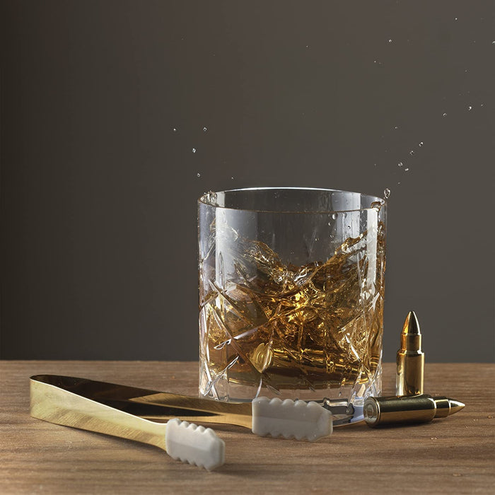 The Wine Savant Bullet Whiskey Stones - Gold