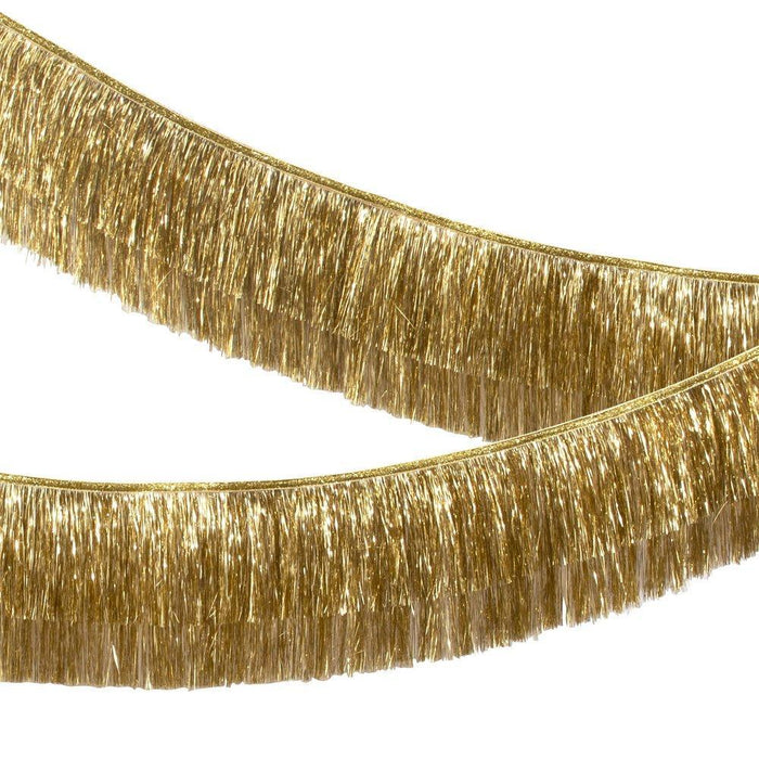 Tinsel Fringe Garland - Gold