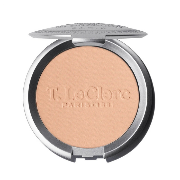 T.LeClerc Rice Compact Powder Care Formula Long-Lasting 9g Shade 10 Ambre