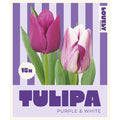 Tulip Mix Purple & White Bulbs