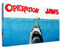 Board game box titled 'Operation Jaws' with a shark and swimmers on the cover.
