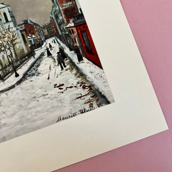 Vintage 1953 Utrillo “Notre-Dame de Clignancourt” Art Print